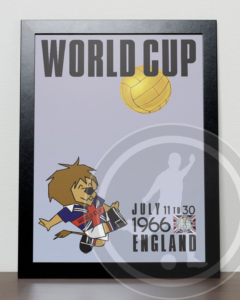 1966 World Cup soccer poster - England