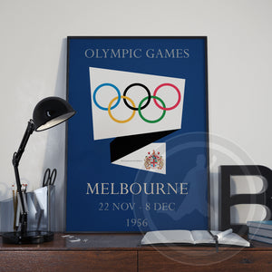 Melbourne 1956 Olympic Games Poster