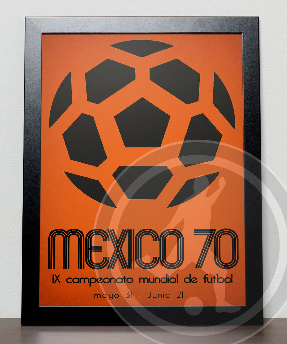 1970 World Cup soccer poster - Mexico 70