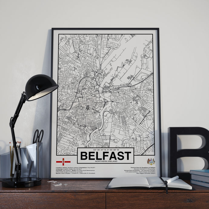 Belfast City Northern Ireland poster - World Cities