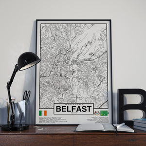 Belfast City Northern Ireland poster - World Cities