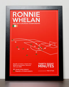 Ireland Ronnie Whelan Goal Poster - Euro 1988