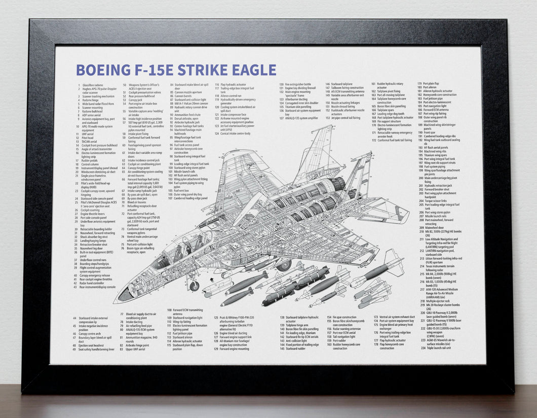 F-15 E Strike Eagle fighter jet Poster