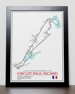 French Grand Prix Paul Ricard Track Poster