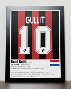Dutch Football Legends Poster Van Basten Gullit Rijkaard