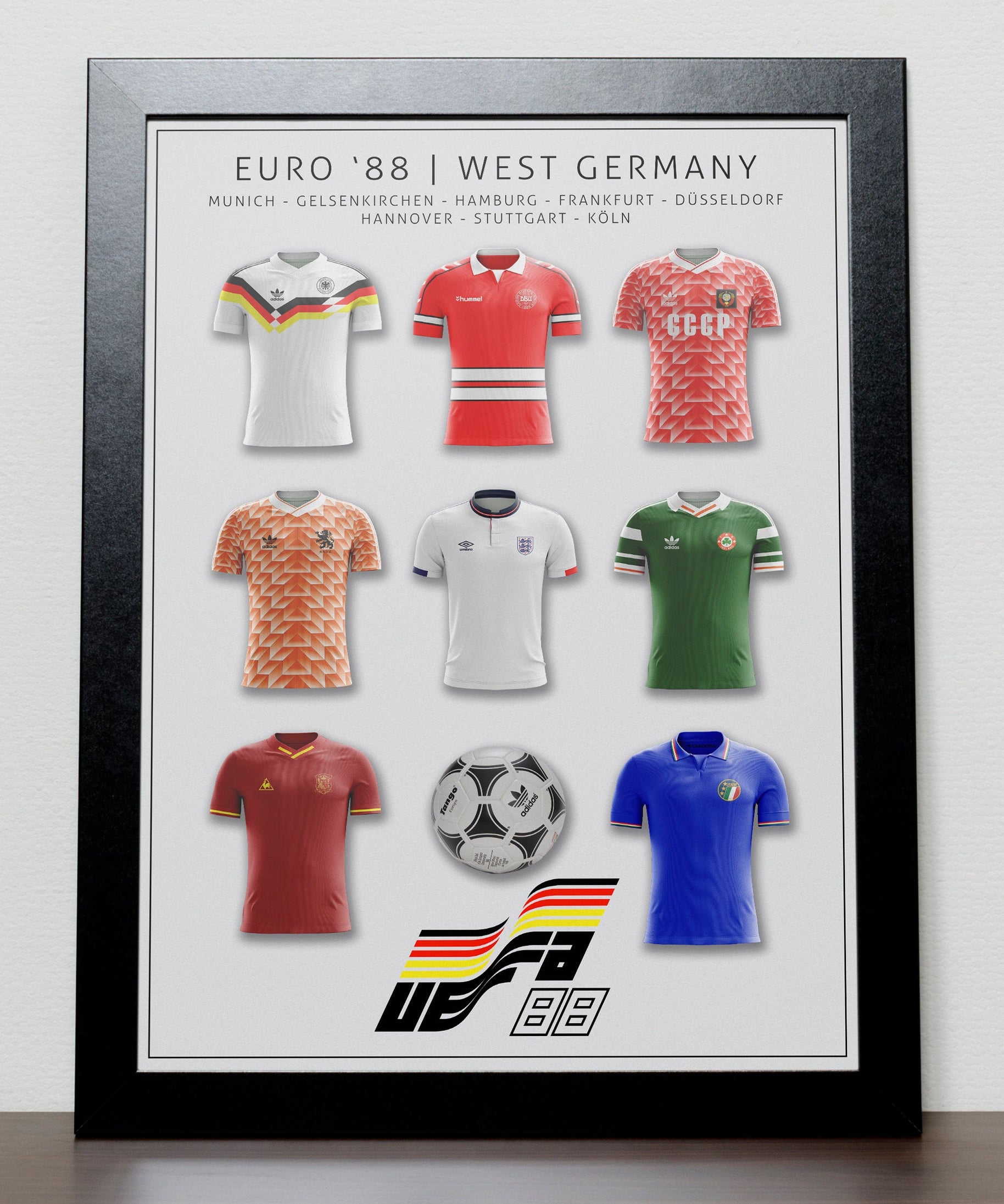 UEFA Euro 1988 Nostalgic poster