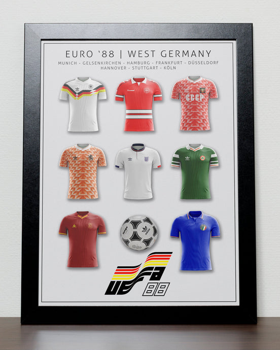 UEFA Euro 1988 Nostalgic poster