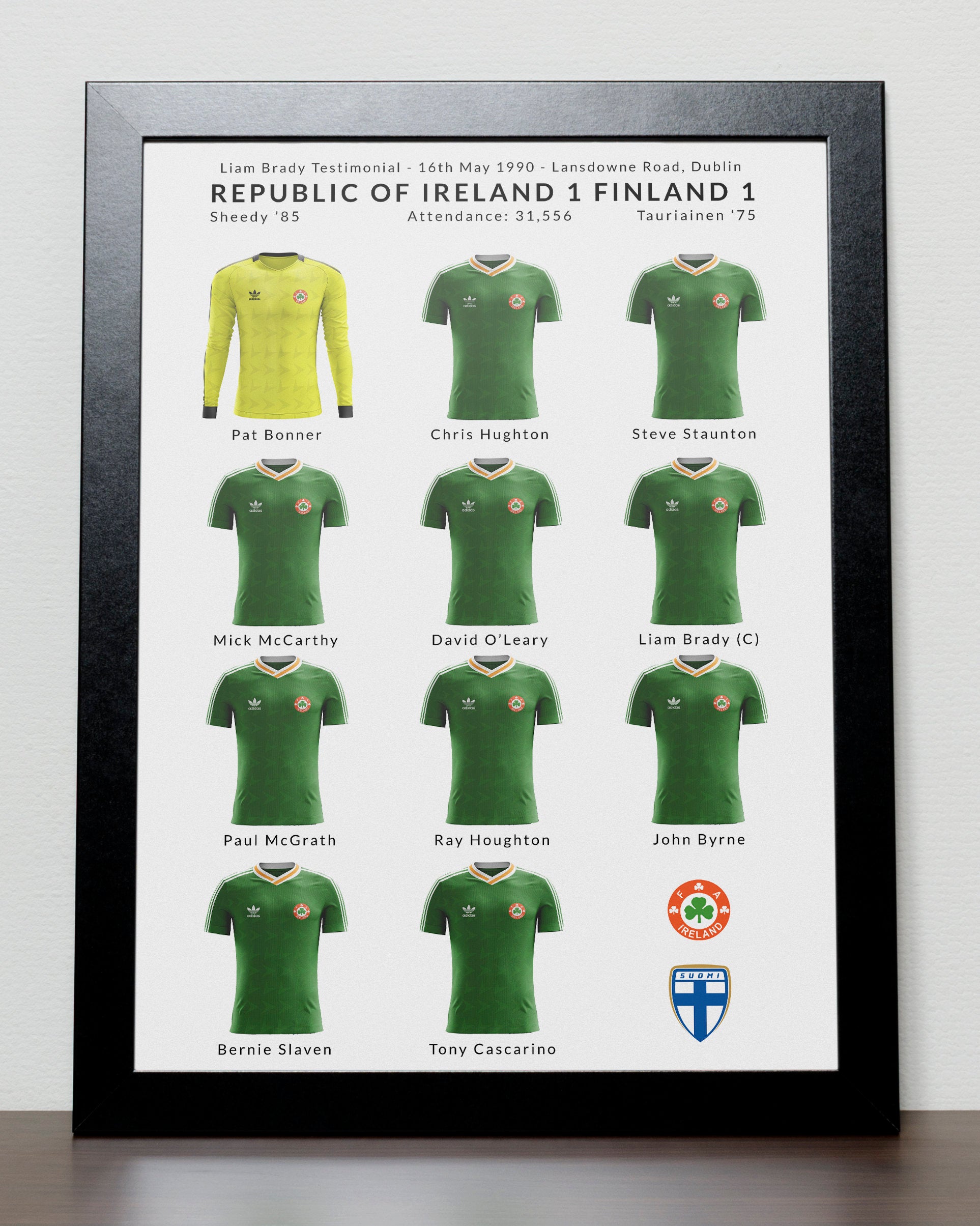 Ireland v Finland - Liam Brady Testimonial 1990