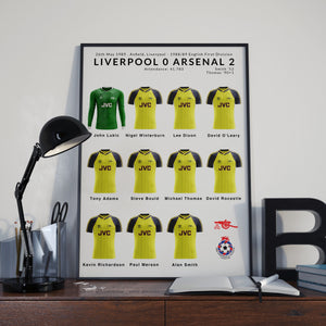 Liverpool v Arsenal 1989 Poster - Arsenal Champions