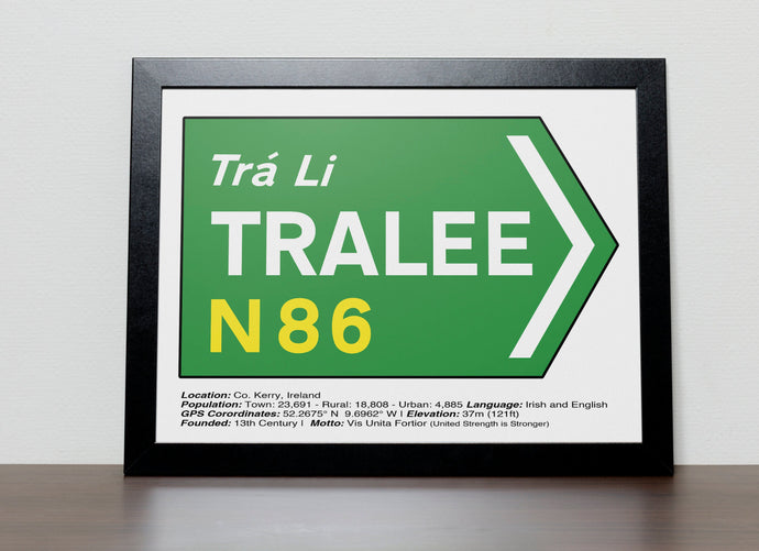 Irish Road signs - TRALEE