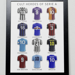 Cult Heroes of Italian Football Poster