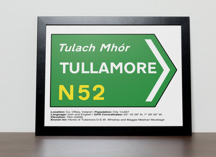 Irish Road signs - TULLAMORE, Co Offaly