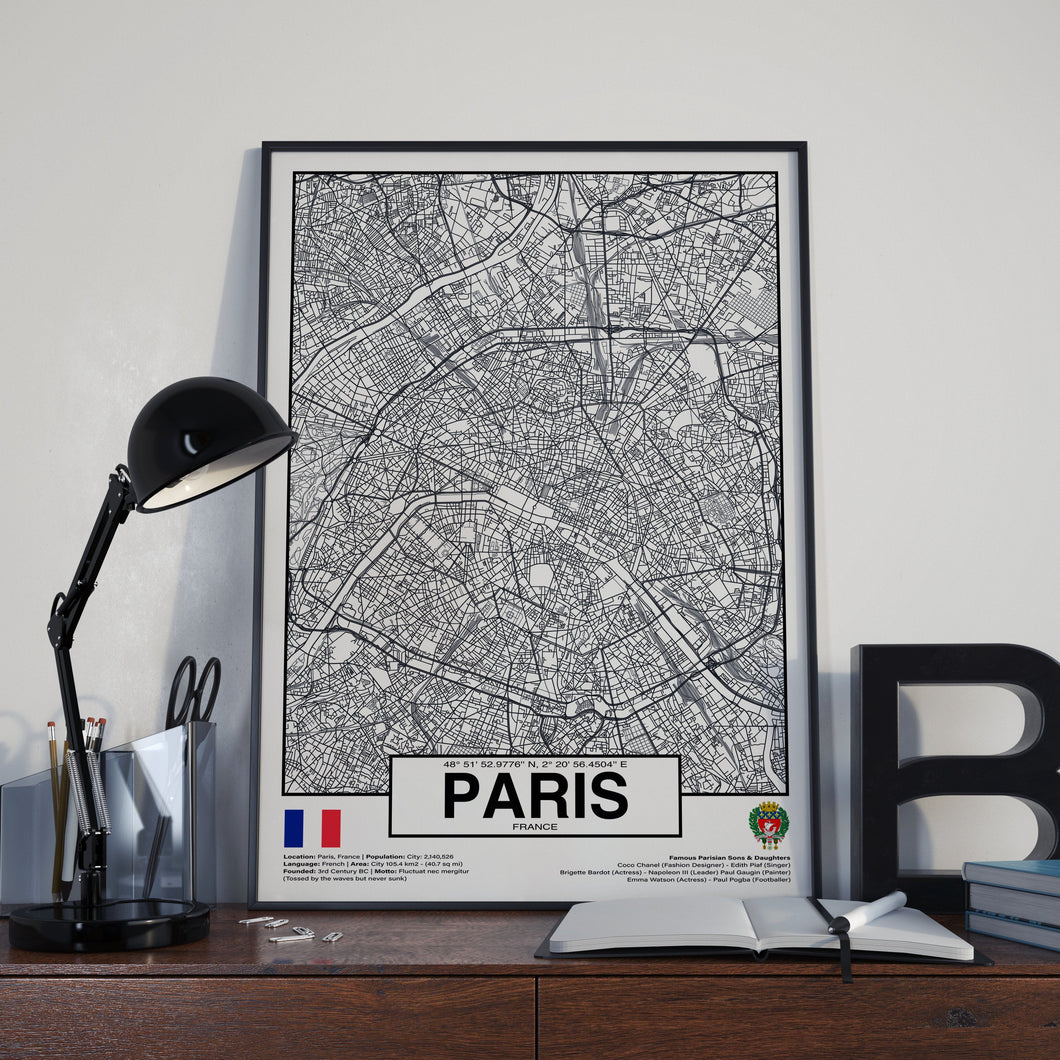 Paris City France poster - World Cities