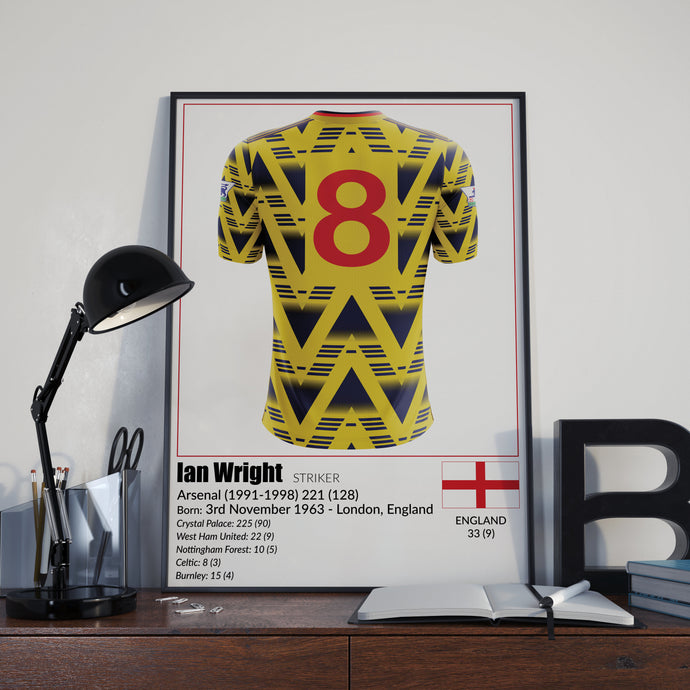 Arsenal Football Legends Poster Ian Wright